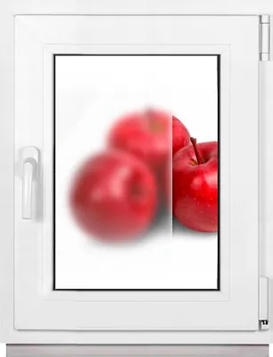 Produktbild von Framex Kellerfenster Fenster Kunststofffenster Weiß Milchglas Satinato Breite x Höhe 60 x 70 cm (600 x 700 mm) 2fach (32 mm) Dreh Kipp DIN Rechts (Griff Links)