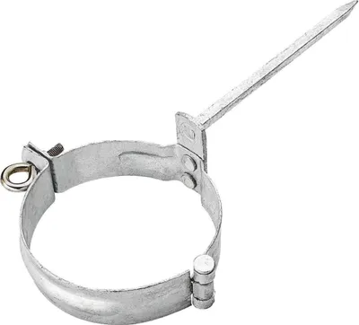 Produktbild von Verzinkte Fallrohrschelle DN 100 mit Schlagstift 140 mm