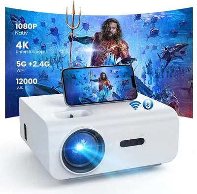 Image de Mini-projecteur avec Wi-Fi et Bluetooth pour une expérience home cinéma exceptionnelle