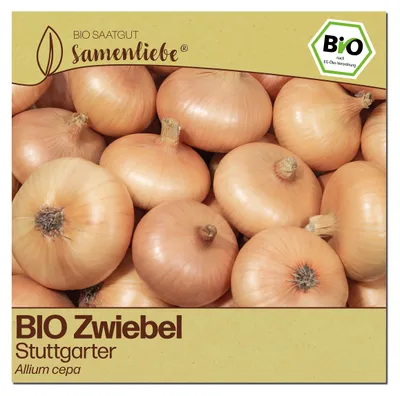 Produktbild von Samenliebe Zwiebel Samen | Stuttgarter - gelbe & würzig & flachrund - samenfestes Saatgut