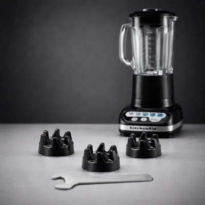 Produktbild von 3x Blender Kupplung kompatibel mit KitchenAid Blender – Antriebskupplungen Ersatzteil Set inkl. Montageschlüssel für Standmixer