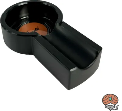 Produktbild von Angelo Metall Zigarrenaschenbecher schwarz für 1 Zigarre
