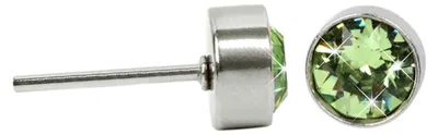 Immagine prodotto di Orecchini in acciaio con peridoto Chaton