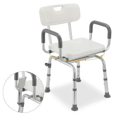 Immagine prodotto di Sedia da doccia regolabile con schienale, ideale per anziani