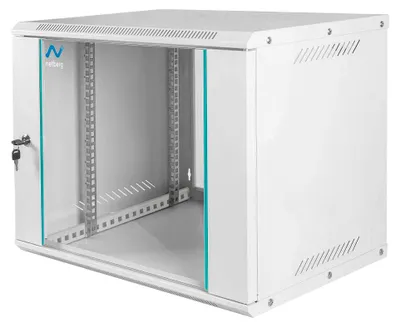 Zdjęcie produktu dla Szafa Rack NETBERG BASIC 19" 9U 463x600x400 mm serwerowa na elektronikę wisząca szara
