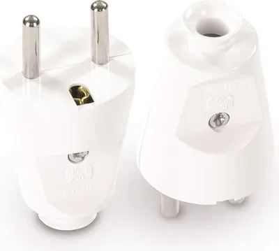 Image de Fiche Droite 2P+Z, 16A, 250V Blanc