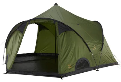 Produktbild von GRAND CANYON BLACK KNOB 10/ Gruppenzelt im neuen Tipi/Syle für 10 Personen/ mit 3 großen Eingängen/ Stehhöhe/ viel Platz und Stauraum/ für Gruppen/ Familien/ Festivals/ Camping/ Glamping