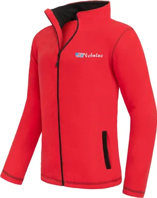 Produktbild von Nebulus Fleecejacke BALTIC Herren, warme Fleece Jacke, mit langem Full-Zip Reißverschluss, P5442 - Herren, rot, XL