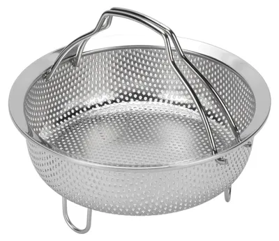 Obrázok produktu pre Parník s odklápacou rukoväťou – nerezová oceľ 304, multifunkčný sitkový vložka pre ryžovar, 22 cm
