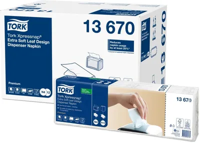 Produktbild von Spenderservietten Xpressnap extra soft (N4-System) 33x21,3cm 2-lagig weiß VE=8x5x200 Stück