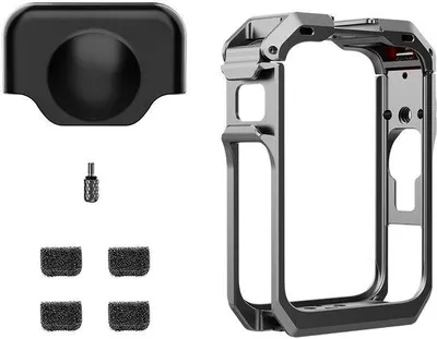 Immagine prodotto di Cornice di ricambio per la gabbia metallica della fotocamera DJI Osmo 360 con copertura per l'obiettivo