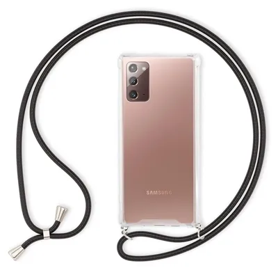 Zdjęcie produktu dla Etui na telefon NALIA z łańcuszkiem do Samsung Galaxy Note 20, miękki pokrowiec na telefon czarny
