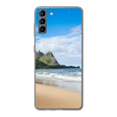 Produktbild von MuchoWow® Handyhülle Schutzhülle Hülle für Samsung Galaxy S21 Plus Strand - Tropisch - Hawaii Silikon Softcase Handy Hülle - Handy-Tasche
