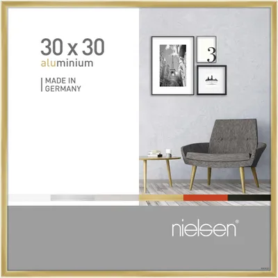 Produktbild von nielsen Aluminium Bilderrahmen Pixel, 30x30 cm, Gold