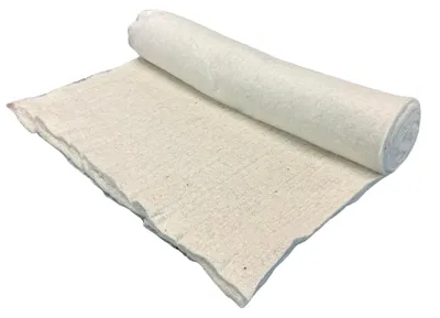 Productafbeelding van Wit katoen/wol vilt - 750 gram, geschikt voor knutselprojecten