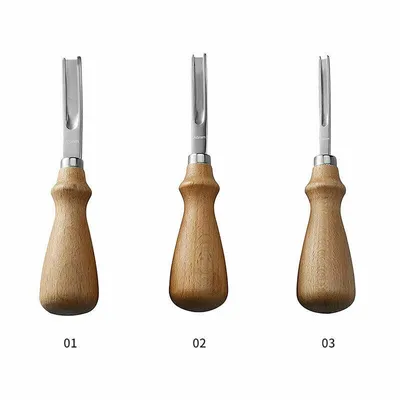 Obrázek produktu pro 3ks fréza na kůži Nástroj pro řemeslné zpracování kůže Fréza na hrany kuželů DIY