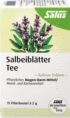 Produktbild von Salbeiblätter Arzneitee Salviae folium Salus, 15 St FBE