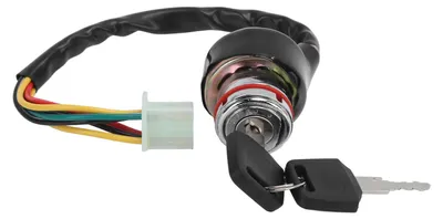 Imagen del producto de Interruptor de encendido de 9 pines y 6 cables, con 2 llaves, compatible con vehículos todo terreno (ATV) y karts chinos de 50cc a 125cc