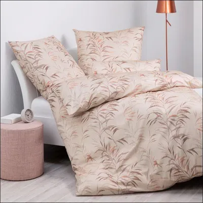 Produktbild von Bettwäsche Milano in 155x220+80x80 cm 45114-04 mocha-kupfer