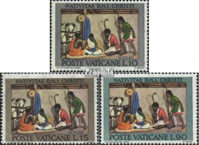 Produktbild von Briefmarken Vatikanstadt 1962 Mi 420-422 (kompl.Ausg.) postfrisch Sondermarken