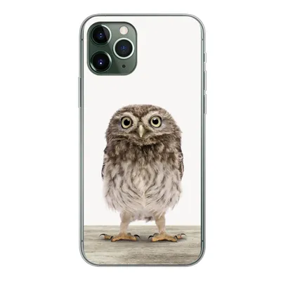 Produktbild von MuchoWow® Handyhülle Schutzhülle Hülle für iPhone 11 Pro Eule - Braun - Eulenküken - Kinder - Jungen - Mädchen Silikon Softcase Handy Hülle - Handy