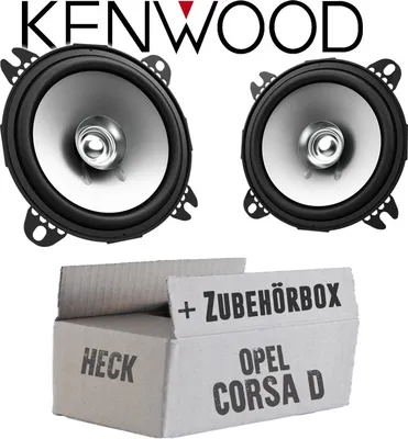 Produktbild von Lautsprecher Boxen Kenwood KFC-S1056 - 10cm Koax Auto Einbauzubehör - Einbauset passend für Opel Corsa D Heck - justSOUND