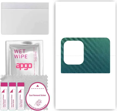 Produktbild von apgo Rückseite Schutzfolie, Skin, kompatibel mit Oppo Find X3 Pro Lensman, Hinten Displayschutzfolie aus Vinylfolie, kratzfest, einfache Montage - Kohlenstoff-Chamäleon CAKA1