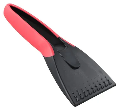 Productafbeelding van Ijskrabber voor auto's met antislip zachte handgreep, robuust, rood