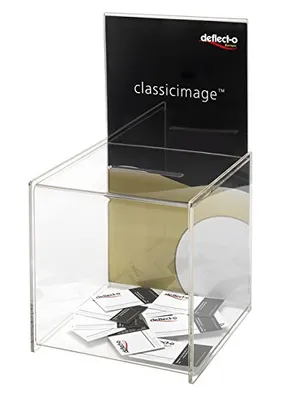 Produktbild von Deflecto Spendenbox Maße: 21,3 x 38,6 x 21,3 cm (B x H x T) Material: Polystyrol
