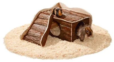 Productafbeelding van Karlie Houten huis, model Wonderland, met hellingbaan, 40x50x25 cm