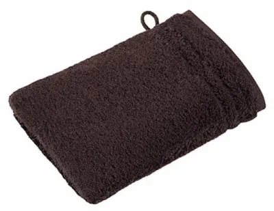 Produktbild von Vossen 116048 | Vienna Style Supersoft Waschhandschuh / 22 x 16 cm - Farbe: Darkbrown - Größe: 22 x 16 cm