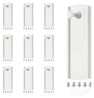 Produktbild von 10 selbstklebende Aufhängehaken für Bilder, selbstklebende Nägel zum Aufhängen ohne Bohren, Aufhängehaken für Gemälde, Poster, Fotos und Bilderrahmen (weiß)