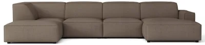Produktbild von Selsey Sellmo - Wohnlandschaft , Chenille Hellbraun, 366 cm
