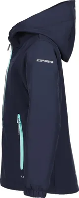 Produktbild von Icepeak Softshelljacke Mädchen Kobryn Jr mit Kapuze, Farbe:Navy Blue, Kinder Größen:140