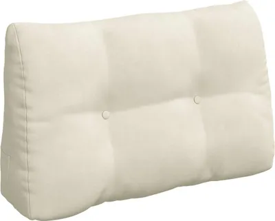 Immagine prodotto di vidaXL Cuscino per lo schienale Crema 80 x 24 x 50 cm Velluto