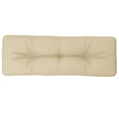Produktbild von vidaXL Palettenkissen Beige 120x40x12 cm Stoff