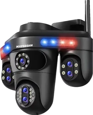 Immagine prodotto di Telecamera di sicurezza, zoom ottico 10x, visione notturna, 1 telecamera nera, spina UE