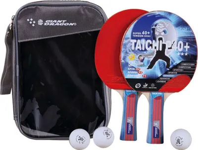 Zdjęcie produktu dla Zestaw 2 rakietki + 3 piłki + pokrowiec Taichi P40+ Giant Dragon 89609