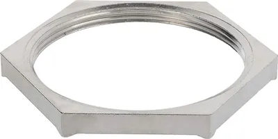 Immagine prodotto di WISKA Controdado EMC PG42x1,588 GEMV-42 Esagonale in ottone (CuZn) nichelato, colore argento - 1 pezzo