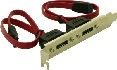 Immagine prodotto di Delock 65116 DELOCK Slotblech 2x eSATA