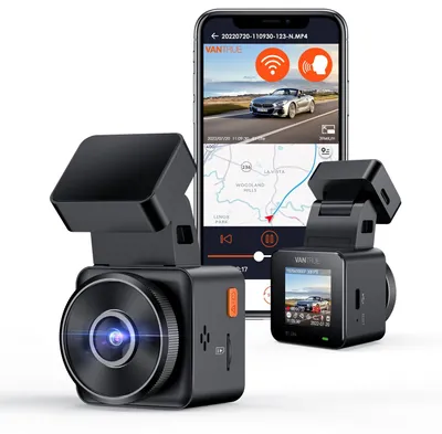 Produktbild von Mini Dashcam Autokamera - 1080p - 160° Weitwinkel - WLAN GPS - 24-Stunden-Parküberwachung - Bis 512 GB