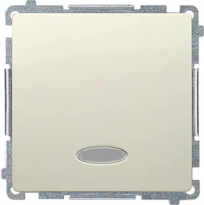 Image de Interrupteur simple éclairé beige BMW1L.01/12 SIMON BASIC