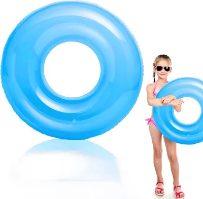 Imagen del producto de Flotadores inflables, fluorescentes, de 70/90 cm, para piscina y playa