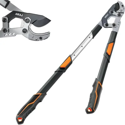 Obrázok produktu pre Teleskopické nožnice Astschere, 68-88 cm, záhradnícke nožnice s nerezovými čepeľami 55C, vhodné na rezanie vetvičiek do priemeru 5,5 cm
