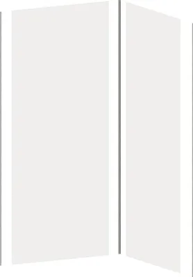 Produktbild von 2er-Set Badwandpaneele mit Profilen - 2 × 90 × 210 cm (B × H) ITZIAR
