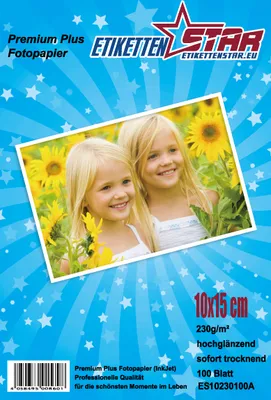 Produktbild von 500 Stück Fotopapiere 10x15 cm 230g/m², ES10230100A-500 von EtikettenStar GmbH.