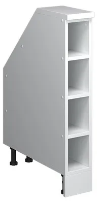 Zdjęcie produktu dla Szafka na spadzisty dach Vicco Rion Biały 15 x 81.8 cm z 4 przegrodami, korpus szafy głębokość 60 cm, Model 60477