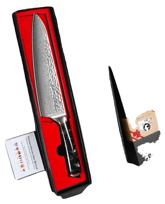 Immagine prodotto di Coltelli da cucina, lama in acciaio damasco, manico ergonomico, 8 pollici