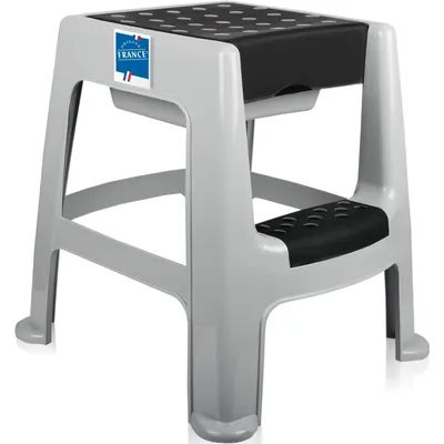 Produktbild von Tritthocker 2 Stufen Tritt bis 150 kg mit Staufach Trittstufe Haushalt