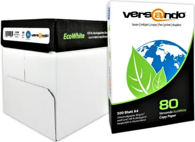 Produktbild von versando EcoWhite Kopierpapier A4 80 g (500 Blatt)